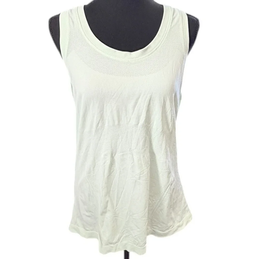 Athleta Momentum‎ Seamless Racerback Tank Mint Green Athletic Top Womens XL